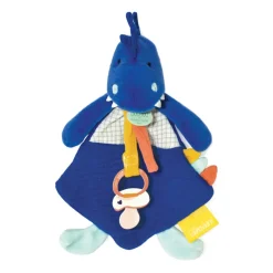 Doudou Et Compagnie Les Calinosauressashou, Mantita Pinza Para Chupete (Azul)* Preescolar