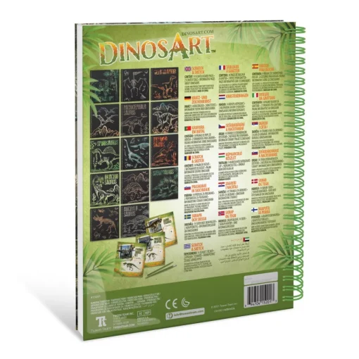 Dinos Art Libro Creativo De Rascar Y Esbozar Cuaderno Dinosaurios Dinosart* Juegos Educativos