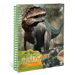 Dinos Art Libro Creativo De Rascar Y Esbozar Cuaderno Dinosaurios Dinosart* Juegos Educativos