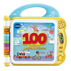 VTech Libro Educativo Mis Primeras 100 Palabras Bilingue Vehiculos Y Maneras De Desplazarse,Espanol-Ingles * Preescolar
