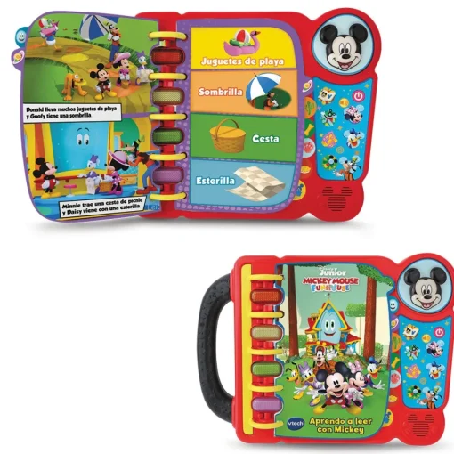 VTech Libro Interactivo Aprendo A Leer Con Mickey Mouse Y Sus Amigos Disney * Preescolar