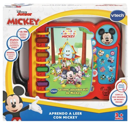 VTech Libro Interactivo Aprendo A Leer Con Mickey Mouse Y Sus Amigos Disney * Preescolar