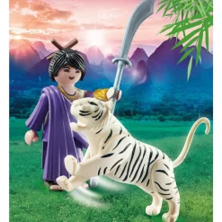 Playmobil Luchadora Asiatica Con Tigre Special Plus* Muñecos Articulados