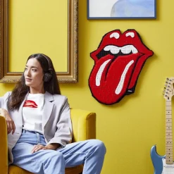 LEGO Manualidades De Decoracion The Rolling Stones Logo Cuadro Moderno Art* Puzzles Y Construcciones