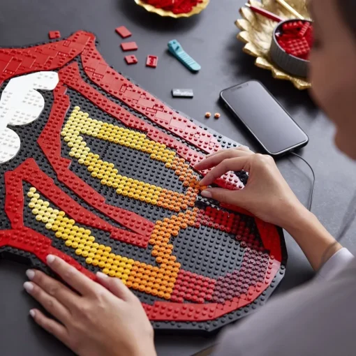 LEGO Manualidades De Decoracion The Rolling Stones Logo Cuadro Moderno Art* Puzzles Y Construcciones