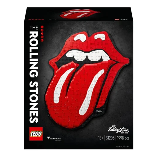 LEGO Manualidades De Decoracion The Rolling Stones Logo Cuadro Moderno Art* Puzzles Y Construcciones