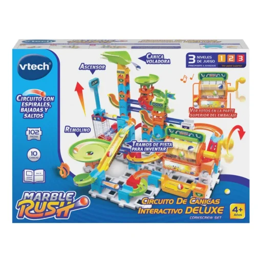 VTech Marble Rush Deluxe Corkscrew Set Circuito De Canicas Interactivo * Juegos De Mesa