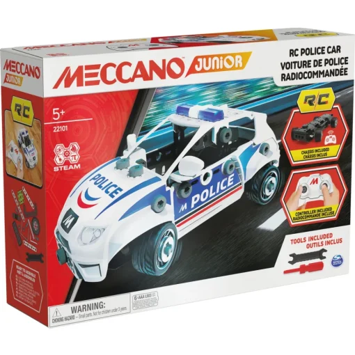 Meccano Jr Rc Police Car* Puzzles Y Construcciones