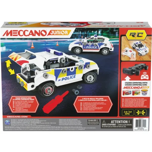 Meccano Jr Rc Police Car* Puzzles Y Construcciones
