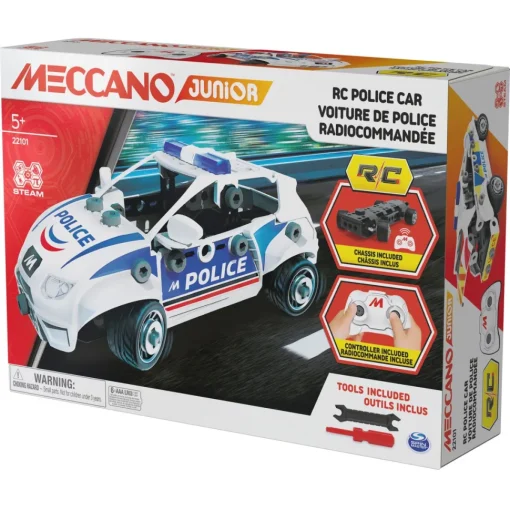 Meccano Jr Rc Police Car* Puzzles Y Construcciones