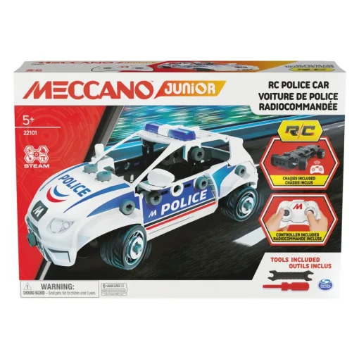 Meccano Jr Rc Police Car* Puzzles Y Construcciones