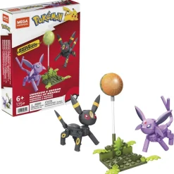 Mega Construx Pokemon Pack Umbreon Y Espeon Figuras De Bloques De Construccion* Puzzles Y Construcciones
