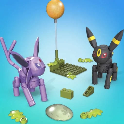 Mega Construx Pokemon Pack Umbreon Y Espeon Figuras De Bloques De Construccion* Puzzles Y Construcciones