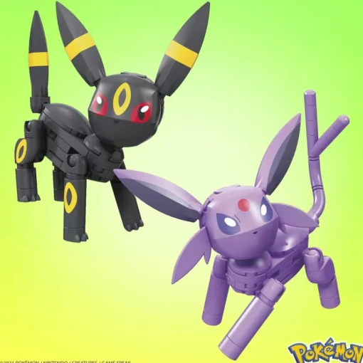 Mega Construx Pokemon Pack Umbreon Y Espeon Figuras De Bloques De Construccion* Puzzles Y Construcciones