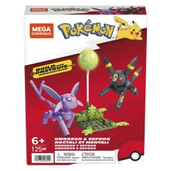 Mega Construx Pokemon Pack Umbreon Y Espeon Figuras De Bloques De Construccion* Puzzles Y Construcciones