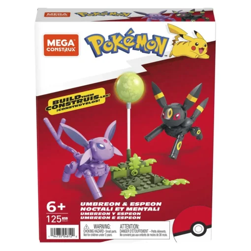 Mega Construx Pokemon Pack Umbreon Y Espeon Figuras De Bloques De Construccion* Puzzles Y Construcciones