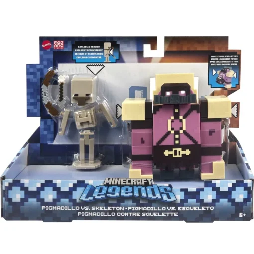 Minecraft Legends 2 Figuras De Accion Nerviosas Surtidas* Muñecos Articulados