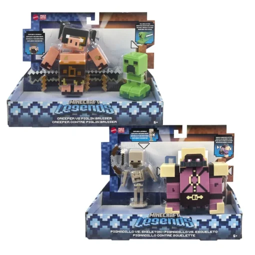 Minecraft Legends 2 Figuras De Accion Nerviosas Surtidas* Muñecos Articulados