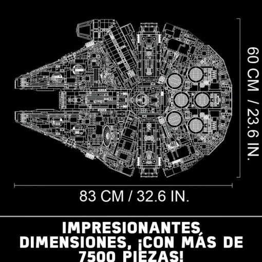 LEGO Modelo De Construccion Millennium Falcon Coleccionable Star Wars* Puzzles Y Construcciones