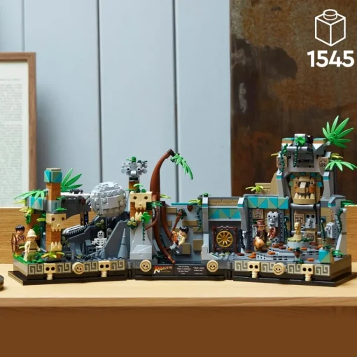 LEGO Modelo De Construccion Templo Del Idolo Dorado Escena De La Pelicula Busca Del Arca Perdida Indiana Jones* Puzzles Y Construcciones