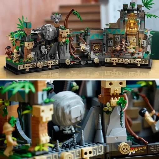 LEGO Modelo De Construccion Templo Del Idolo Dorado Escena De La Pelicula Busca Del Arca Perdida Indiana Jones* Puzzles Y Construcciones