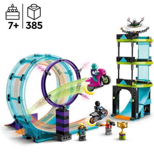 LEGO Motos De Juguete Y Desafio Acrobatico: Rizo Extremo 1 O 2 Jugadores City Stuntz* Puzzles Y Construcciones