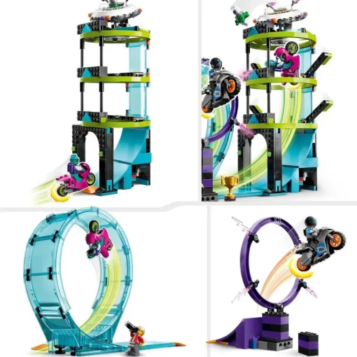 LEGO Motos De Juguete Y Desafio Acrobatico: Rizo Extremo 1 O 2 Jugadores City Stuntz* Puzzles Y Construcciones