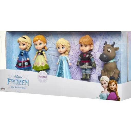 Jakks Pacific Multi Pack Disney Frozen Con 5 Mini Munecas* Munecas Y Peluches