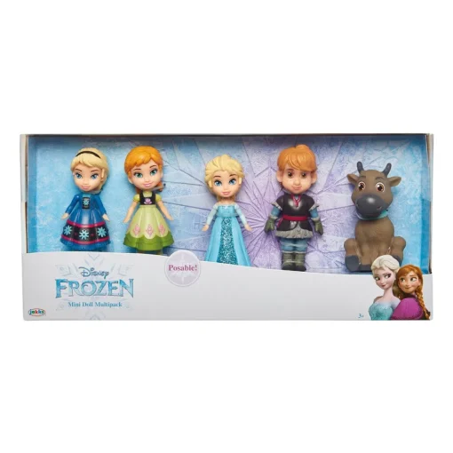 Jakks Pacific Multi Pack Disney Frozen Con 5 Mini Munecas* Munecas Y Peluches
