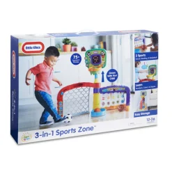 Little Tikes Multideporte 3 En 1. Futbol, Bolos Y Baloncesto * Preescolar
