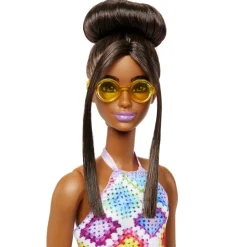 Barbie Muneca Afroamericana Con Vestido Crochet Fashionista Modelos Surtidos * Munecas Y Peluches