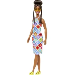 Barbie Muneca Afroamericana Con Vestido Crochet Fashionista Modelos Surtidos * Munecas Y Peluches