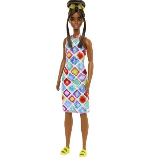 Barbie Muneca Afroamericana Con Vestido Crochet Fashionista Modelos Surtidos * Munecas Y Peluches