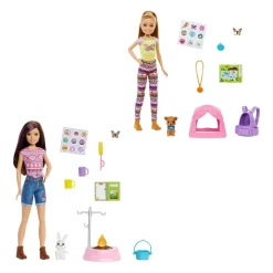 Barbie Muneca ¡Vamos De Camping! Munecas Con Mascotas* Munecas Y Peluches