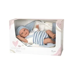Muñecas Arias Muneca Con Peso Elegance 35 Cm Babyto Azul Con Manta* Munecas Y Peluches