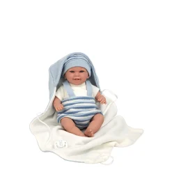 Muñecas Arias Muneca Con Peso Elegance 35 Cm Babyto Azul Con Manta* Munecas Y Peluches