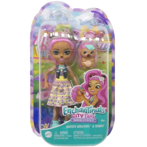 Enchantimals Muneca Hensley Hedgehog City Tails* Munecas Y Peluches