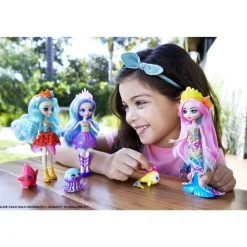 Enchantimals Muneca Jelanie Jellyfish Con Mascota Medusa De Juguete Ocean Kingdom Royal * Munecas Y Peluches