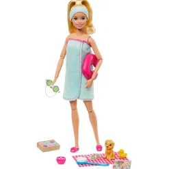 Barbie Muneca Modelo Con Accesorios Y Mascotas Bienestar* Munecas Y Peluches