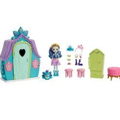Enchantimals Muneca Pavo Real Patter Peacock Con Casita De Campo, Mascota, Casa De Juguete Y Accesorios * Munecas Y Peluches