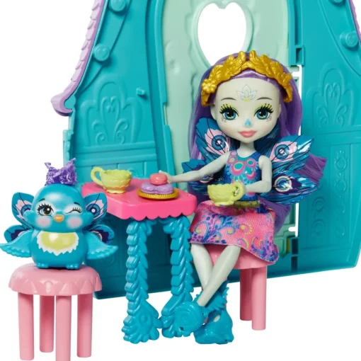 Enchantimals Muneca Pavo Real Patter Peacock Con Casita De Campo, Mascota, Casa De Juguete Y Accesorios * Munecas Y Peluches