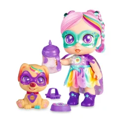 Supercute Muneca Y Mascotas Interactiva Super Cute Rainbow Party Doll* Munecas Y Peluches