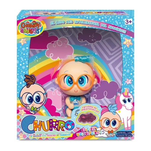 Distroller Muneco Churro Edicion Unicolorika Chamoy Y Amiguis* Munecas Y Peluches