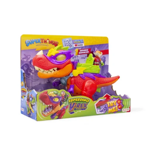Superthings Muneco De Juguete Superdino V-Rex Rescue Force * Muñecos Articulados