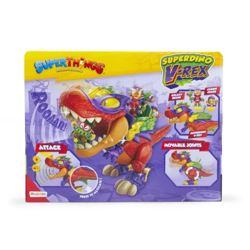 Superthings Muneco De Juguete Superdino V-Rex Rescue Force * Muñecos Articulados