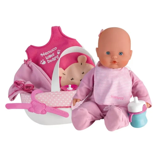 Nenuco Muneco Baby Con Canastilla Cotton Line* Munecas Y Peluches