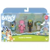 Bluey Pack 4 Figuras De Y Sus Amigos Friends Pack * Preescolar