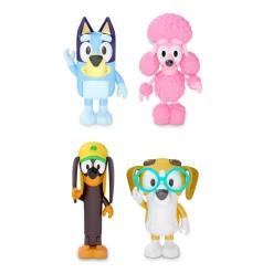Bluey Pack 4 Figuras De Y Sus Amigos Friends Pack * Preescolar