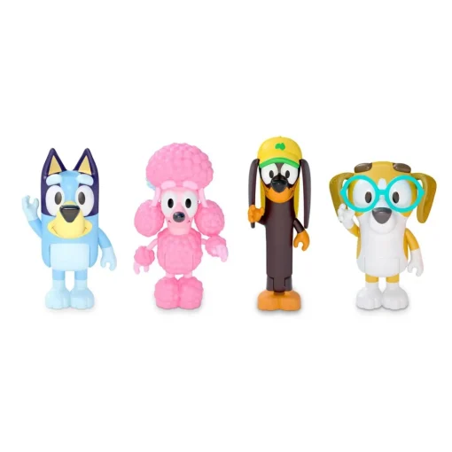 Bluey Pack 4 Figuras De Y Sus Amigos Friends Pack * Preescolar