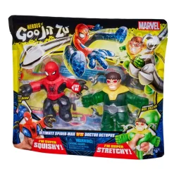 BANDAI Pack 2 Figuras Spiderman Vs Dr.Octopus-Goo Jit Zu* Muñecos Articulados